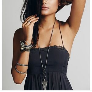 FREE PEOPLE INTIMATELY SMOCKED BACK SLIP DRESS